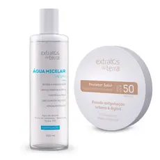Água Micelar Pó Multiprotetor Fps 50 Médio Extratos Da Terra