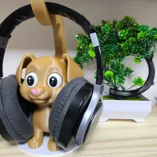 Suporte para Headset Cachorro Caramelo Gamer - Porta Fone - Gamer Setup