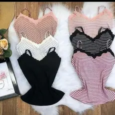 KIT 3 Regatas Viscolaycra com Bojo blusinha
