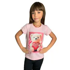 blusinha T-shirts infantil femenina com estampa