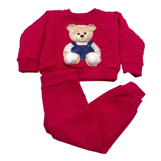 Conjunto infantil para meninas ursinho