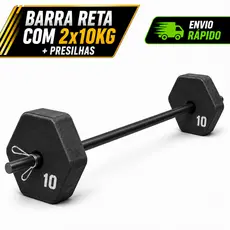 Kit Anilhas para Musculação, Anilhas de 10kg, Pesos para Academia +  PRESILHAS