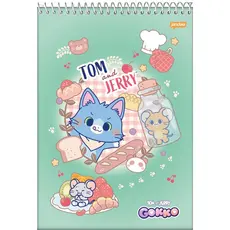 Caderno Espiral Topo  Capa Dura 80fl Gokko - Pacote Com 5uni