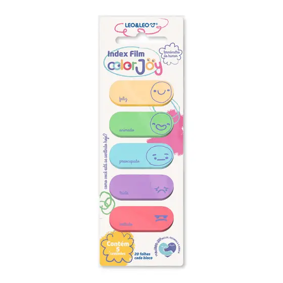 Marcador de Pagina 20 Folhas Color Joy Leo&leo