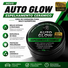 Cera Carnaúba Automotiva AUTO GLOW - Brilho Profundo, Toque Liso e Repelência à Água
