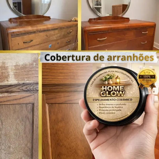 renovador de moveis Cera Para Madeira Madeira Móveis Piso revitalizadora e Restauradora de Carnaúba