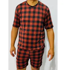 Pijama masculino malha suede aconchegante