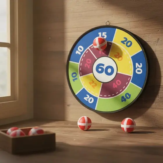 Tiro Ao Alvo Tecido Velcro Bolinha Jogo Brinquedo Criança Jogo de Dardos Infantil 28 cm