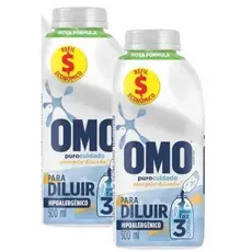 OMO LIQUIDO CONCENTRADO PURO CUIDADO 2 UNIDADES 500ML PARA DILUIR