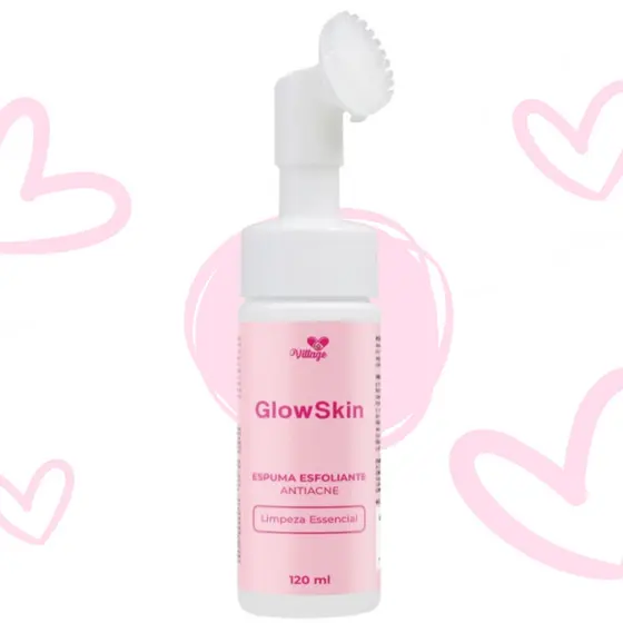 Espuma Sabonete Facial GLOW SKIN de Limpeza Com Aplicador 150ml
