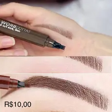 Caneta Sobrancelha Barba À Prova D 'água fio a fio Microblanding Natal