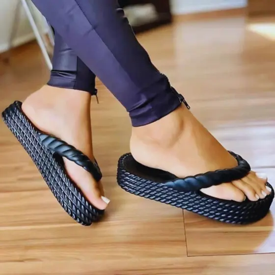 Chinelo Feminino Trançado Nuvem Casual