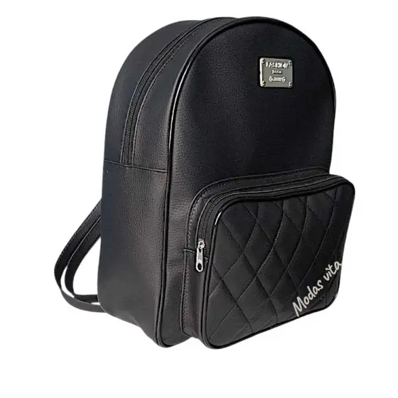 Mochila feminina Couro Sintetico Grande Impermeável Escolar Trabalho Casual