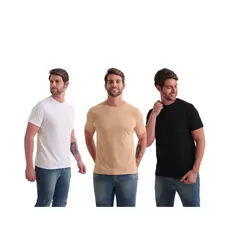 CAMISETA MASCULINA SLIM ALGODÃO PERUANO PIMA