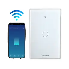 Interruptor Inteligente WiFi, Smart Sem Fio Multifuncional 1 botão (MB301 com neutro) Compatível Com Alexa