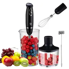 Mixer 5 em 1 Multifuncional Misturar, Triturar, Processar e Bater Lâmina Aço Inox Potência 600W