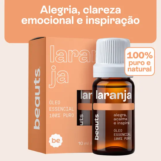 Óleo Essencial de Laranja Doce 100% Puro e Natural | Aromaterapia e Difusor | Beauts