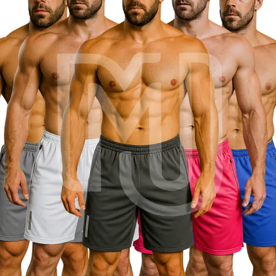 Bermuda masculina 5 ou 2  unidades - Academia  - Treino - Academia - Esporte  / LOGO REFLETIVO MIIKE