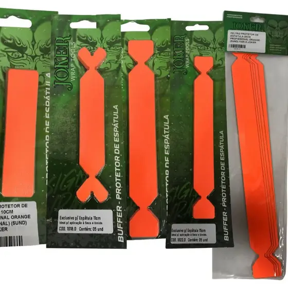 Feltro Protetor de Espatula Profissional Orange (5 Und)Joker Wrap Tools Envelopamento