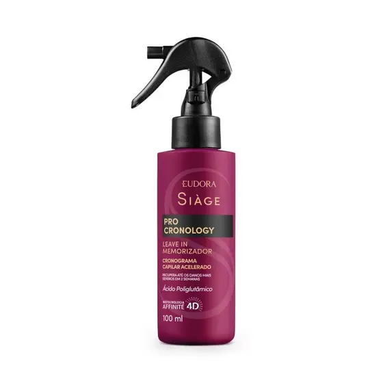 Leave in Memorizador Siage Pro Cronology 100ml Protetor Térmico Brilho e Maciez