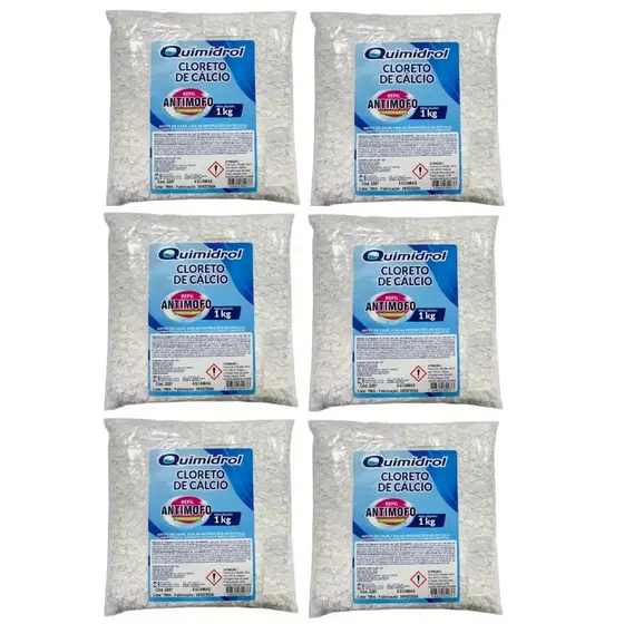 Cloreto De Calcio Escamas 6 Kg (anti Mofo) Especial