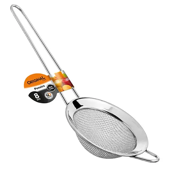 Peneira Pequena 08cm em Aço Inox - Original Line