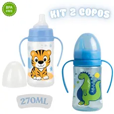 Kit 2 Copos Petita Para Bebê 270ml Copo de Treinamento