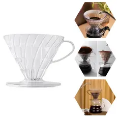 Filtro de Café Acrílico Branco V60 – Coador Manual Estilo Hario | Preparo de Café Especial