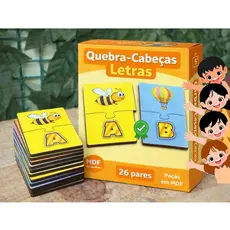 Quebra-Cabeça Alfabeto em MDF