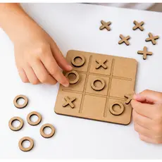 10/20/30/40 Tabuleiros Jogo da Velha em MDF – 9x9 cm