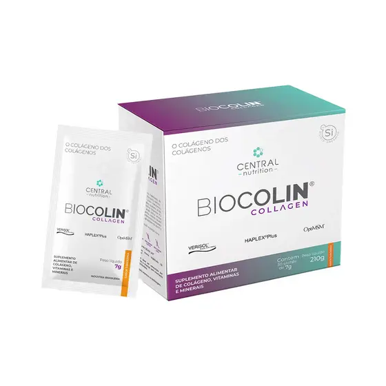 BioColin Collagen 7g Tangerina 30 Sachês - Central Nutrition