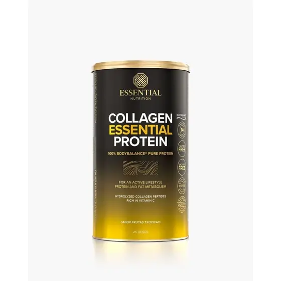 Collagen Essential Protein Bodybalance Frutas Tropicais 427,5g - Essential Nutrition