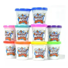 kit com 10unidades Diferentes de Massinha Diver Massa Cores Sortidas 8077Único Vendedor  que tem a cor Branca !