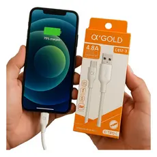 Cabo Para Celular Carregador Usb Tipo C V8 Ios Marca Gold