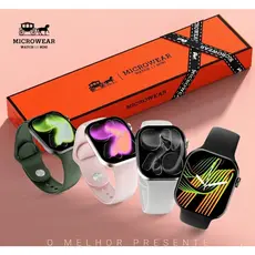 Relógio Inteligente Smartwatch W11 Mini Lançamento Fitness Esportivo Notificações Redes Sociais Android iOS Promocao