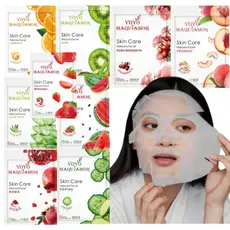 Máscara Facial Yoyó MaquiAmor Hidratante Aromas Variados Skin Care Pele Macia e Renovada