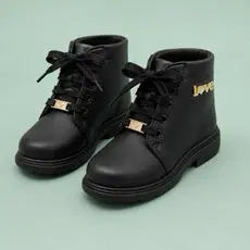 Bota Infantil Menina Coturno Delicada Love Feminina Para Todas As Ocasiões Inverno Estilosa
