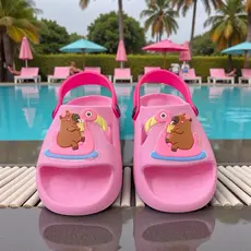 Chinelo Nuvem Infantil Menina Capivara Confortável Macio e Leve