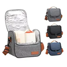 Bolsa Térmica Com Alça Lanche Bebida Lancheira Portátil Trabalho Fitness