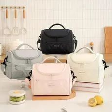 Bolsa de lancheira isolada para trabalho, bolsa mensageiro de grande capacidade com lancheira portátil para manter Lina