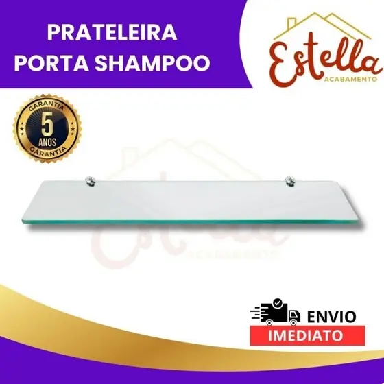 SUPORTE ,PRATELEIRA OU PORTA SHAMPOO PARA BANHEIRO 30x10