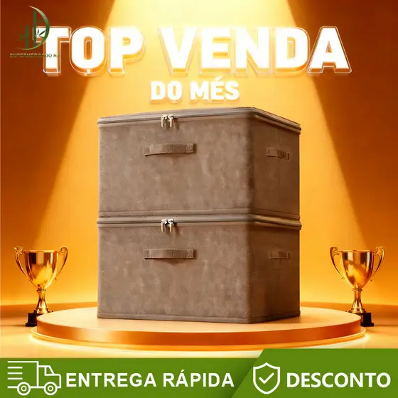 【P/M/G】Caixa grande de armazenamento com zíper para roupas e cobertores
