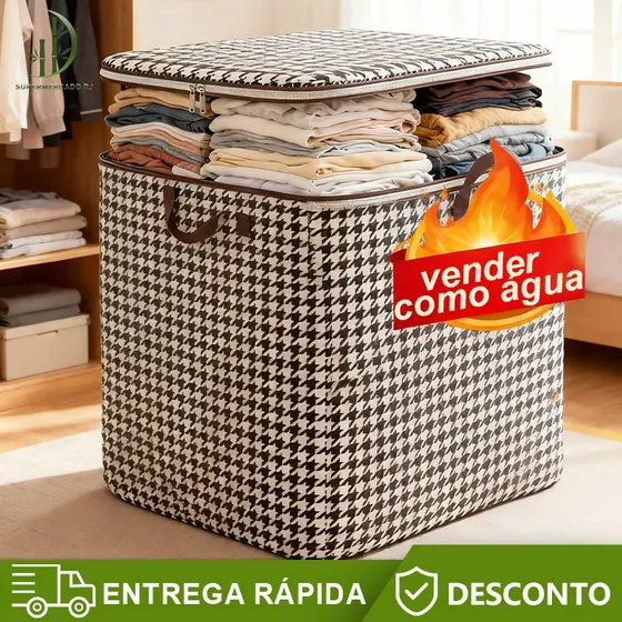 110L/140L/180L Caixa Multifuncional De Armazenamento De Grande Capacidade Para Colchas E Roupas Domésticas