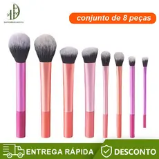 Pincéis de maquiagem Pincéis de maquiagem Multicolor Stand-Up Conjunto de maquiagem Inclui Pincel Blush Escova em