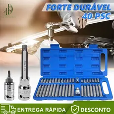 40 Peças De Ferramentas Bit Torx Allen Multidentado CRV De Alta Qualidade