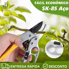 Tesoura De Poda Profissional Galhos Com Multiplicador De Força Aço Carbono
