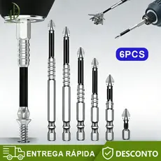 6 Pcs K5  De Bits De Chave De Fenda Magnética -Antiderrapantes Resistentes A Impactos Para Chaves Elétricas