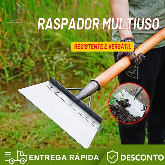 Pá extensível multifuncional em aço inoxidável, pá de limpeza de jardim durável, ferramenta para capinar
