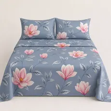 Lençol Queen Avulso Toque de Seda e Algodão Macio | 2,30m x 2,50m Luxo Cama
