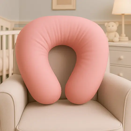 Almofada de Amamentação Micro Percal Conforto Premium | Apoio para Bebê e Mamãe | Antialérgica Lavável